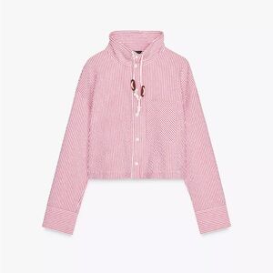 ZARA sailor seersucker top